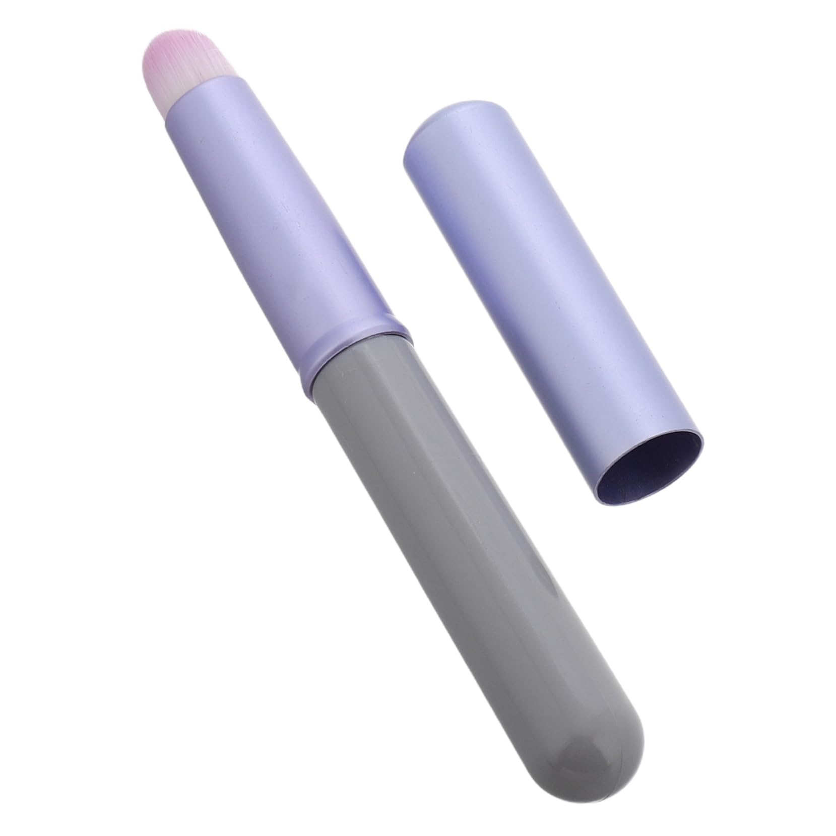 FOMIYES Double-sided Lip Brush Makeup Applicator Cap Small Round Lip Brush for Concealer Lipstick Portable and Multi-use Plastic Beauty Tool
