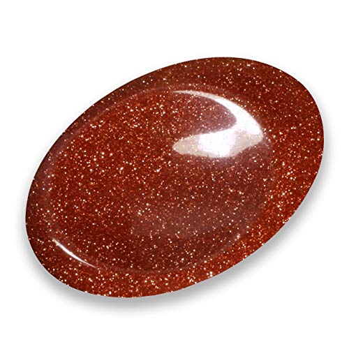 CrystalAge Red Goldstone Thumb Stone