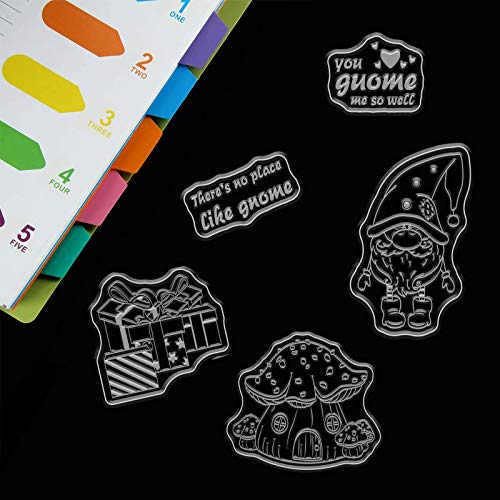 GLOBLELAND Gnome Clear Stempels Merry Christmas Siliconen Stempel Seal voor Kaarten Maken Decoratie en DIY Scrapbooking - Image 5