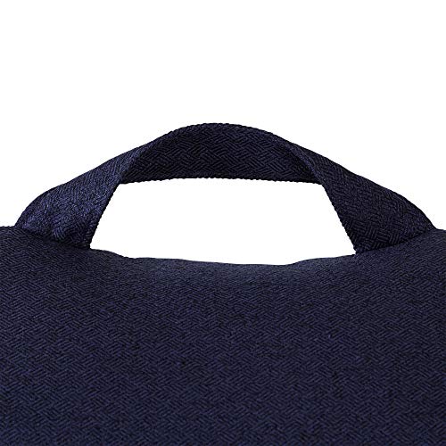 Almohada cuerpo extra grande de poliéster azul cobalto miniatura 4