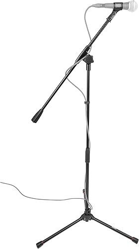 Miniatura 7 de Gator Frameworks Soporte de micrófono trípode ligero con pluma de una sola sección (GFW-MIC-1500)