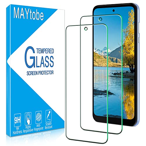 MAYtobe [2 Pack Designed For Motorola Moto G Power 2022 Screen Protector Tempered Glass Anti-Scratch Bubble Free