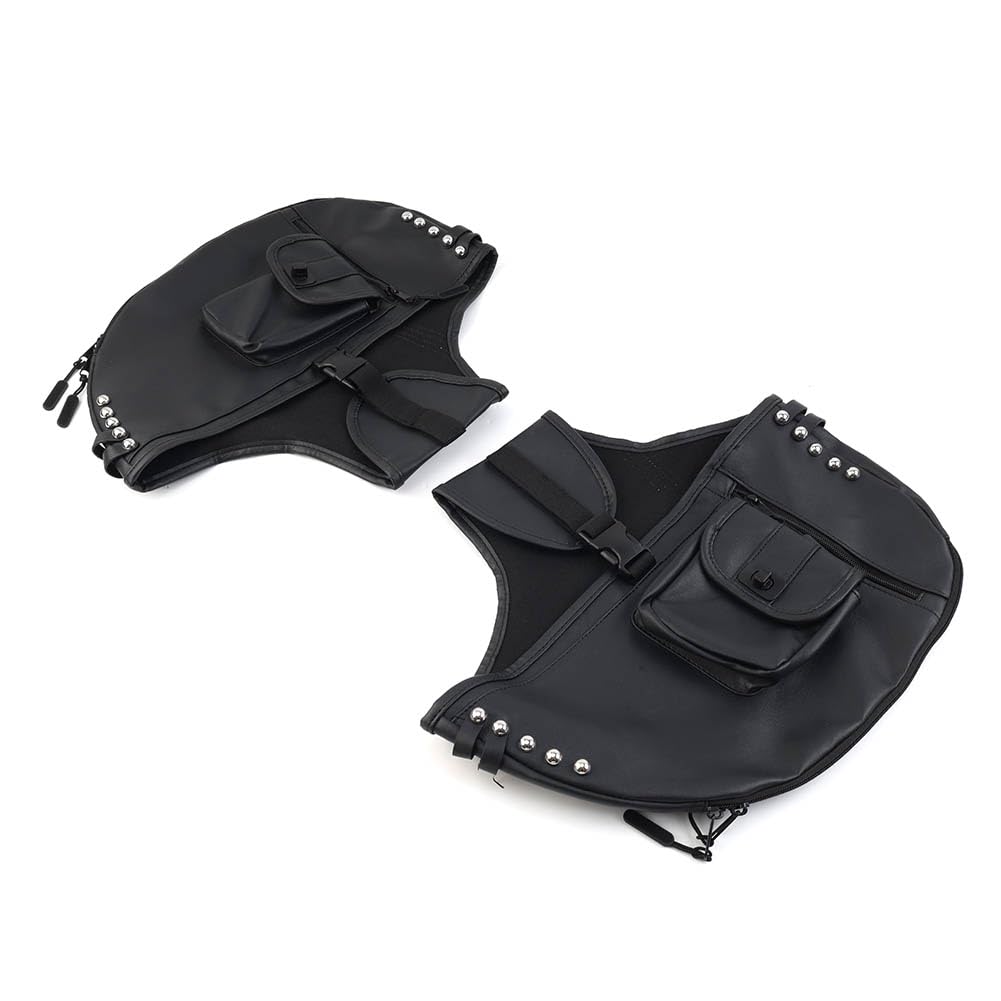 Cnfang4 Motorcycle Soft Lowers Chaps, Motorcycle Leg Warmers for Harley Touring and Trike Models 1980-2020