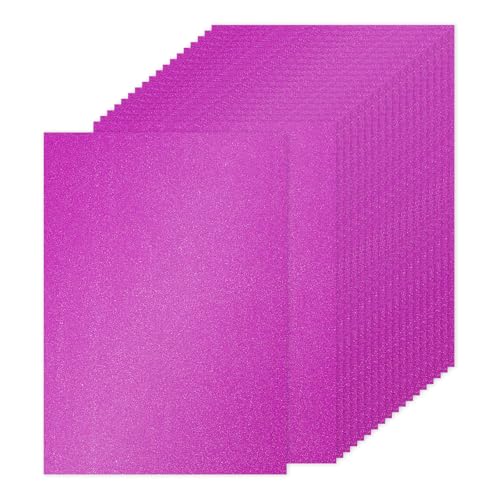 PATIKIL 40 Hojas de Papel Cartulina con Purpurina Morada A4 250gsm Rectángulo Papel Brillante para Manualidades de Scrapbook Tarjetas DIY Proyectos de Arte Boda Fiesta