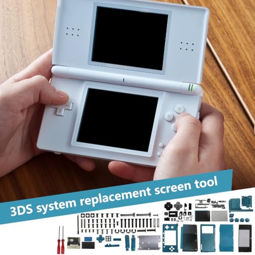 Image of Housing Shell for Nintendo 3DS System Replacement Screen Tools Console Aqua Blue