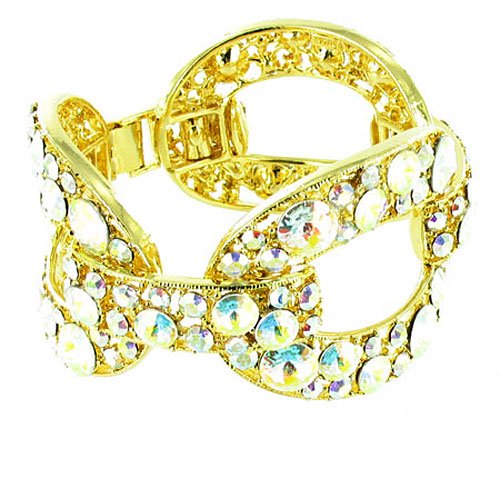Bracelet à Maillons en Cristaux pour Sublimer Vos Tenues de Soirée