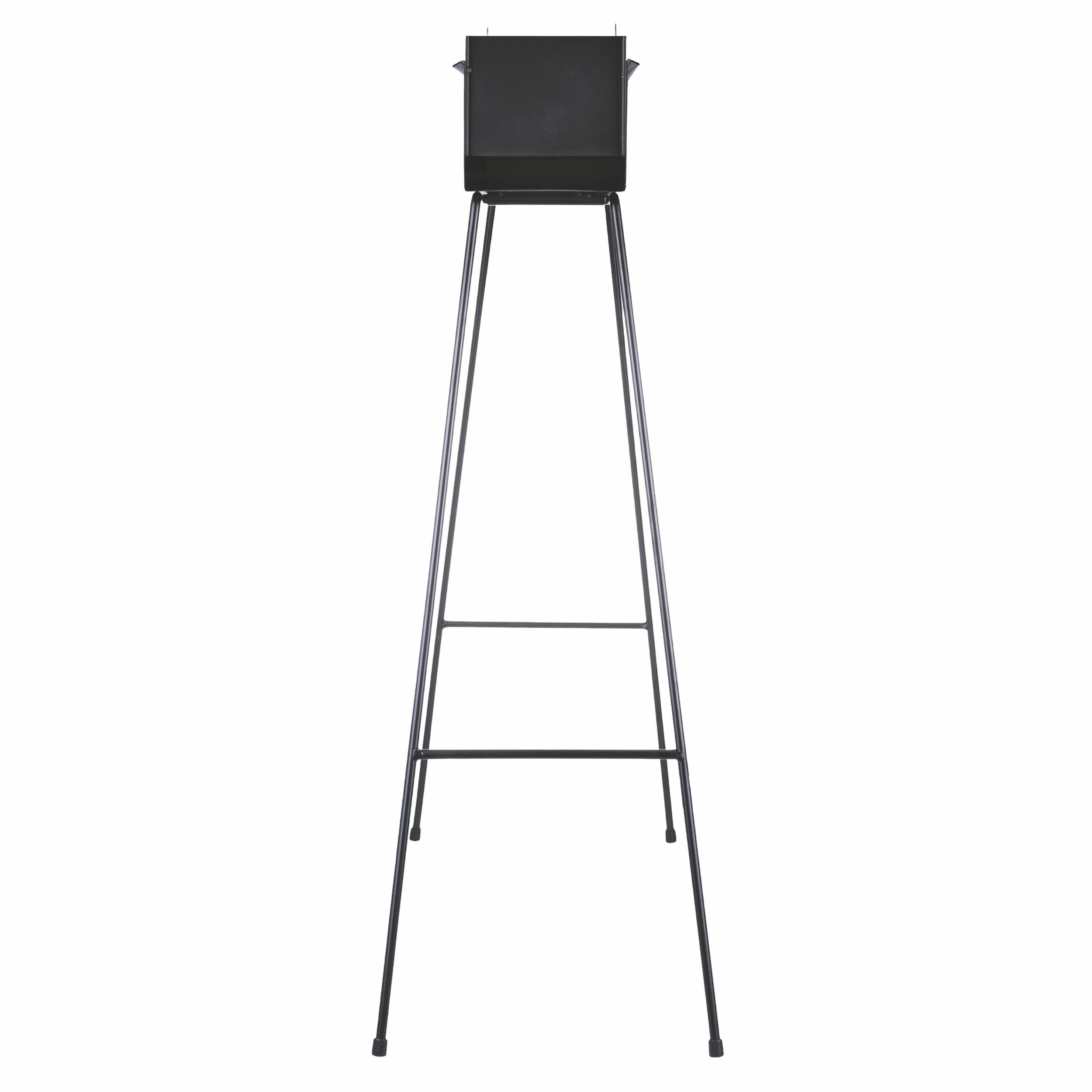 Barbecue pieghevole per arrosticini a carbonella, struttura in ferro con rampa, 74x14x76 cm, BestBQ