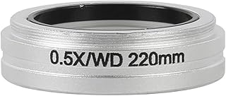 XuuSHA Acessórios de microscópio digital portátil 0,5 X 0,7 X 2 X Microscópio trinocular estéreo Objetivo Acessórios de microscópio de lente Barlow (cor: 0,5 X 220 mm)