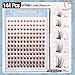 Brown Cluster Lashes Fairy Eyelash Clusters Natural Lash Extensions Wispy 3D Cluster Eyelash Extensions DIY Lash Extensions Soft Dark Brown Individual Eyelashes CC-Curly 8-16MM 144PCS