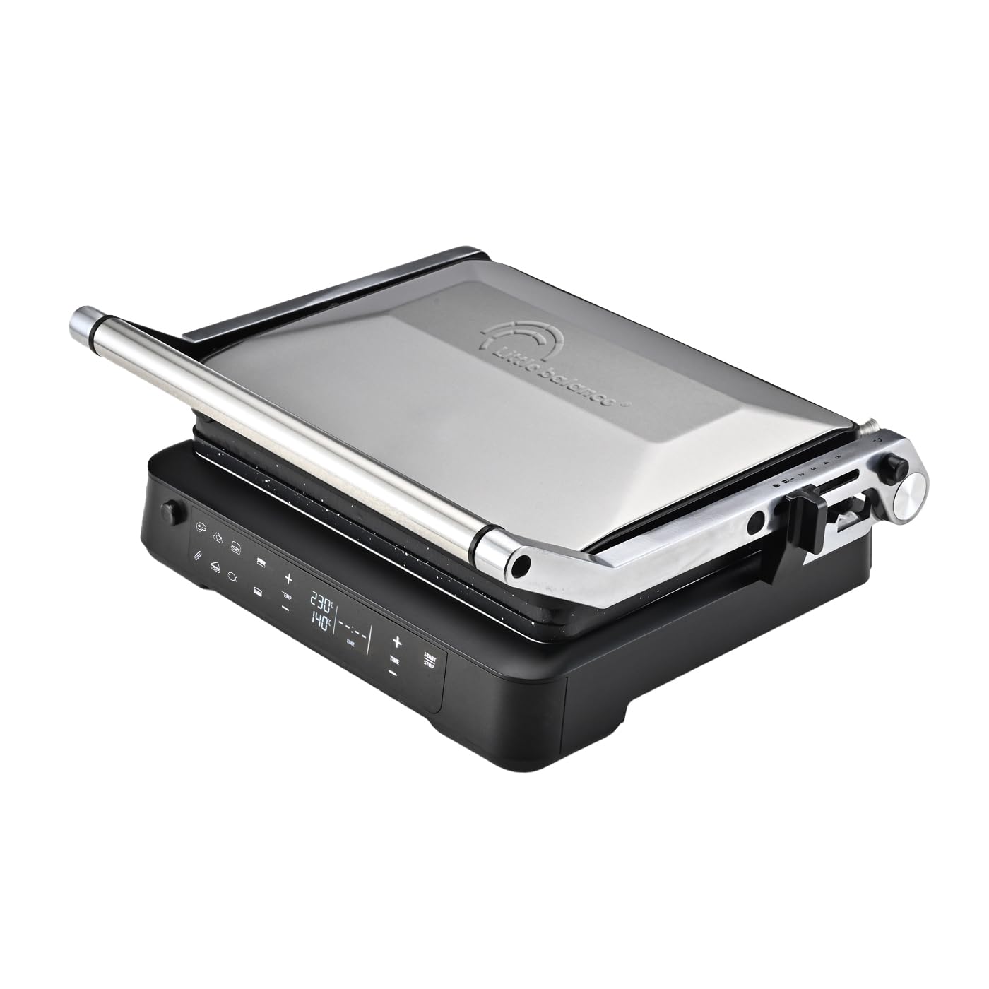 Grill viande - LITTLE BALANCE - 8734 - 2000 W - 6 positions - Aluminium / Noir
