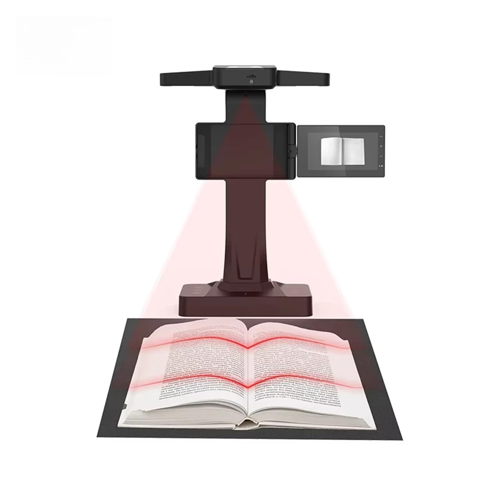 Escáner portátil, Escáner de Libros Documentos A3 16 MP con Interfaz USB OCR Alta Velocidad