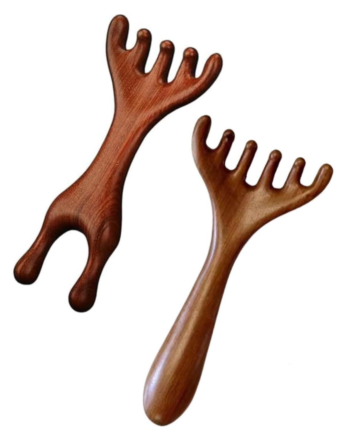 KGDUYC 2 piezas peine de masaje meridiano para la cabeza, peine gua sha para el cuero cabelludo, masajeador corporal multifunción, masajeador meridiano, para el cuidado de la cabeza, relajación