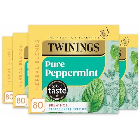 Twinings Pure Peppermint Herbal Tea Bags, 320 Biodegradable Cover