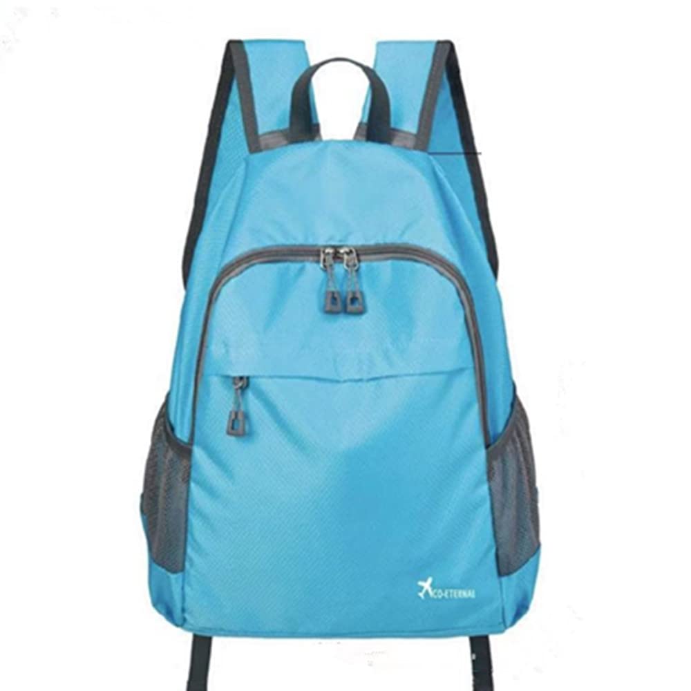 Geboldil Men's and women's waterproof backpack traveling backpack blue1