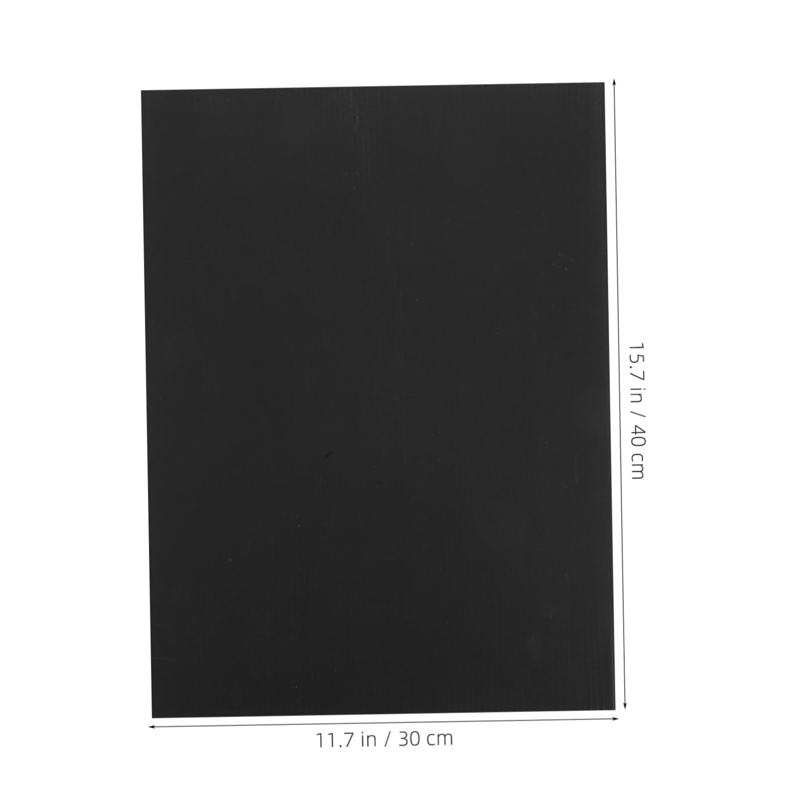 Plakatkarton aus Kunststoff Schwarzer 40x30x0, 4 Cm 10 Stück