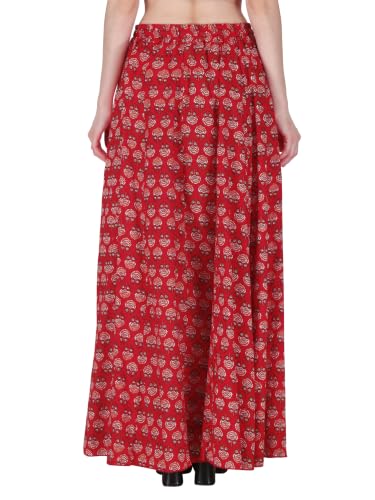 Image of Sttoffa Cotton Printed Women Wear Maxi Long Skirt 40 inch inch Full Length