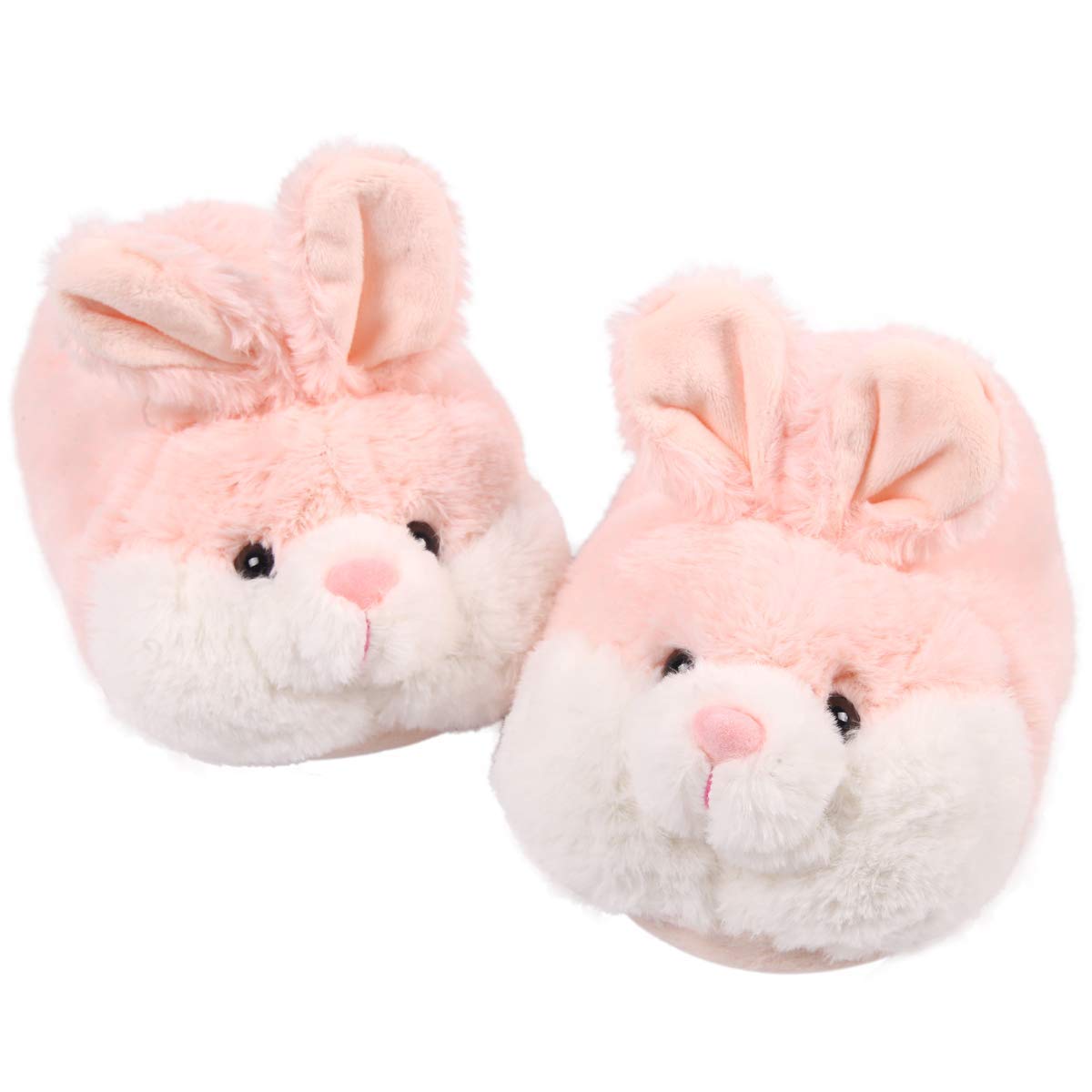 Caramella Bubble Classic Bunny Slippers for Women Funny Animal Slippers for Girls Cute Plush Rabbit Slippers Easter Gifts - 8.5-10.5 Pink