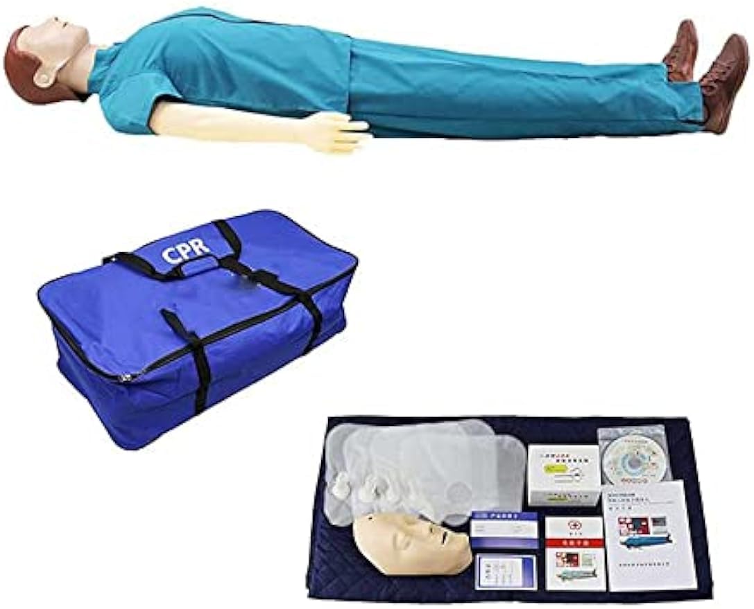 Full Body CPR Manikin Kit Professional Adult CPR Training Manikin for Medical Training Teaching Supplies CPR Training Set for Classroom or Research Centers