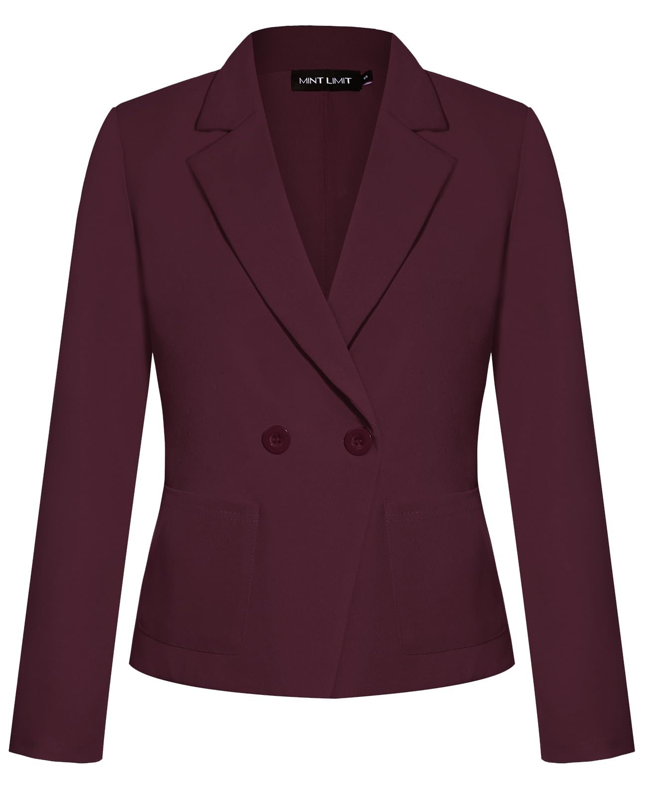 MINTLIMIT Womens Long Sleeve Blazers Button Front Notch Lapel Jacket Work Office Blazer with Pockets