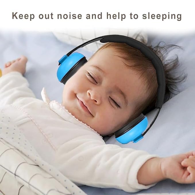 GRIHASTHA E-SHOP Baby Ear Protection Earmuffs - Noise Cancelling for Infants, Toddlers & Kids (0-3 Years) - Ideal for Sleeping, Airplanes, Concerts, Fireworks & More 2