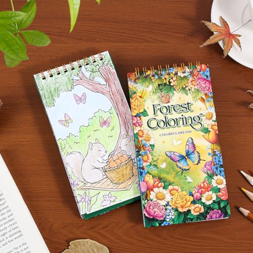 Mini livre de coloriage Forest Dreams, cadeau idéal de Noël - 7