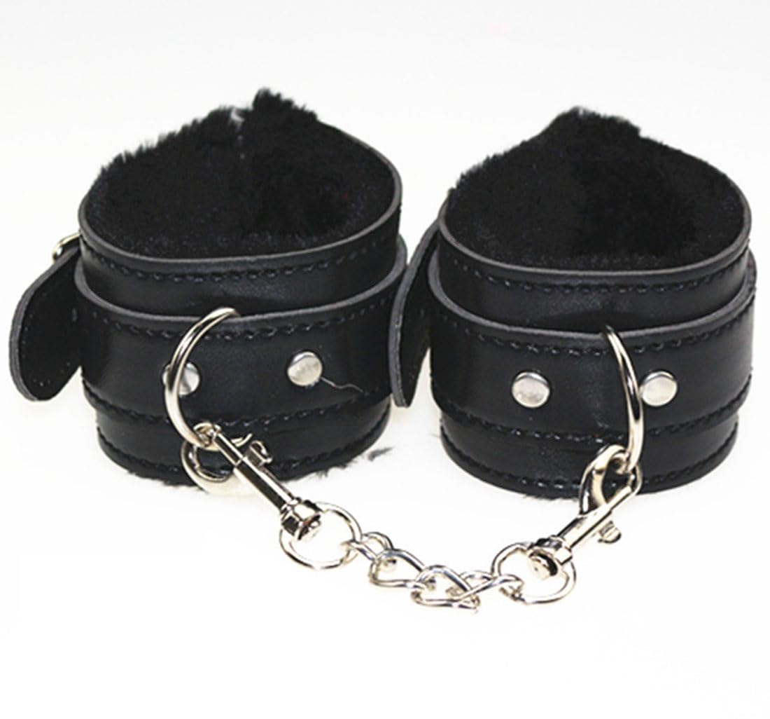 gutiest Double Adjust Wris Leather Hand Cǔffs 001 (Black)