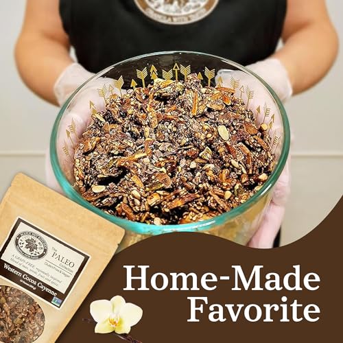 Image of Maple Nut Kitchen Western Cocoa Cayenne Granola - Grain Free, Paleo, Low Carb, No Added Sugar, Oat Free, Healthy Granola or Cereal with Chocolate, Almonds & Cayenne Spice Kick