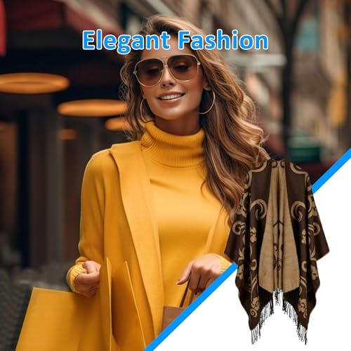 Poncho ouvert sur le devant réversible pour changer de style en un geste - 7