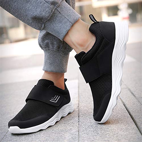 Image of LEADER SHOW Men's Casual Comfort Walking Shoes Ultralight Flats Non-Slip Hook & Loop Fashion Sneakers