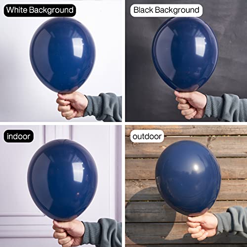 Image of PartyWoo Navy Blue Balloons 50pcs Dark Blue Helium Latex Balloons 12 Inch | Graduation Wedding Anniversary Sports Theme Boy Baby Shower Men Birthday Bachelorette Party Decorations Blue-Y72