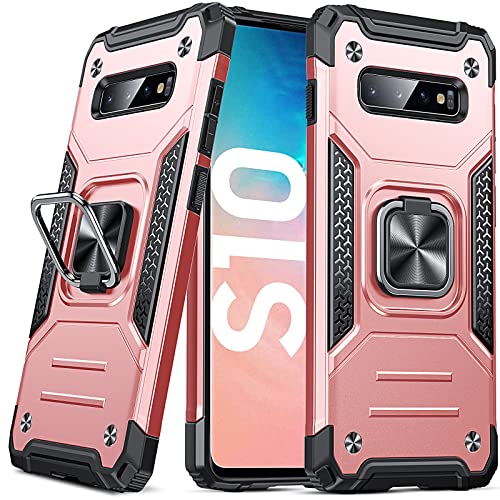 Coque Samsung S10 avec support béquille rose pour visionner vos vidéos