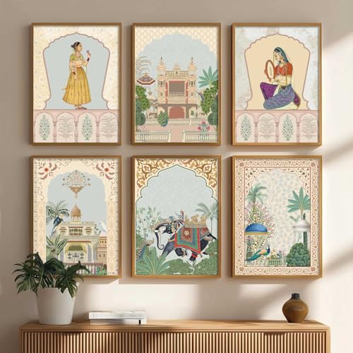Image of kotart Premium Digital Paintings with Frame for Home Decoration - Pichwai Wall Art Painting for Living Room Bedroom Office Room Decor - Painting for Wall Decoration - (13X17 INCH, D)