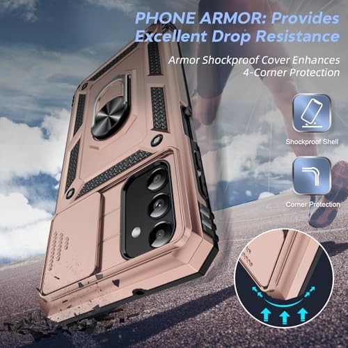Coque Galaxy A13 antichoc de qualité militaire avec anneau - 4