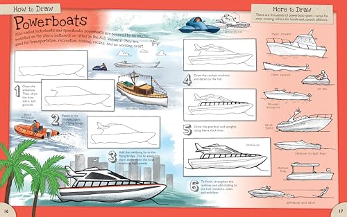 How to Draw Cool Ships and Boats: A Drawing Book for Kids Packed With 100+ Sailboats, Ocean Liners, and More (How to Draw Series) - Image 5