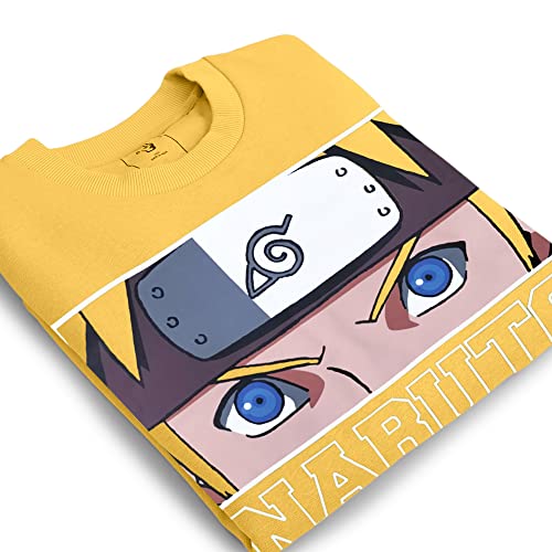 Image of Free Authority Men's Cotton Blend Crew Neck Sweatshirt (8905030609402 Yellow 2XL)