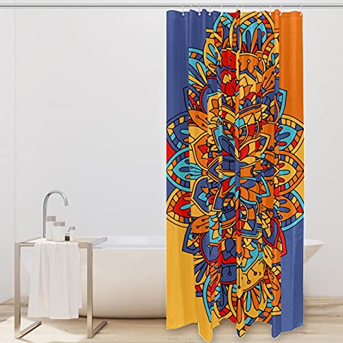 Rideau de douche floral abstrait bohème imperméable 183x183 cm - 3