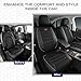 Skechers Air-Cooled Memory Foam Seat Covers,Mesh Thick Car Seat Covers,Piping Leather Car Seat Covers Front Seats,Airbag Compatible,Automotive ComfortUniversal Fit Most Cars,Vans,Truck,SUV,Gray