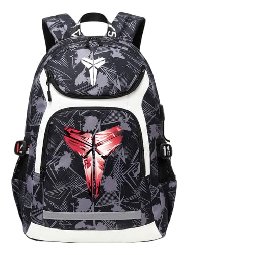 Sac à dos noir mamba Kobes pour ordinateur avec grande capacité idéal étudiants l