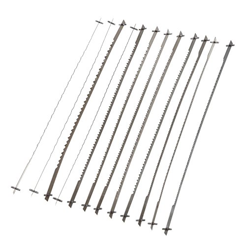 12 hojas de sierra de desplazamiento de 5 pulgadas, 10/15/18/24 dientes, para carpintería, accesorios de herramientas eléctricas, 127 mm, color negro