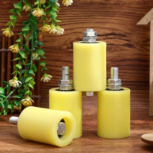 Galets de guidage en nylon robustes, rouleaux acier anti-bruit pour portail