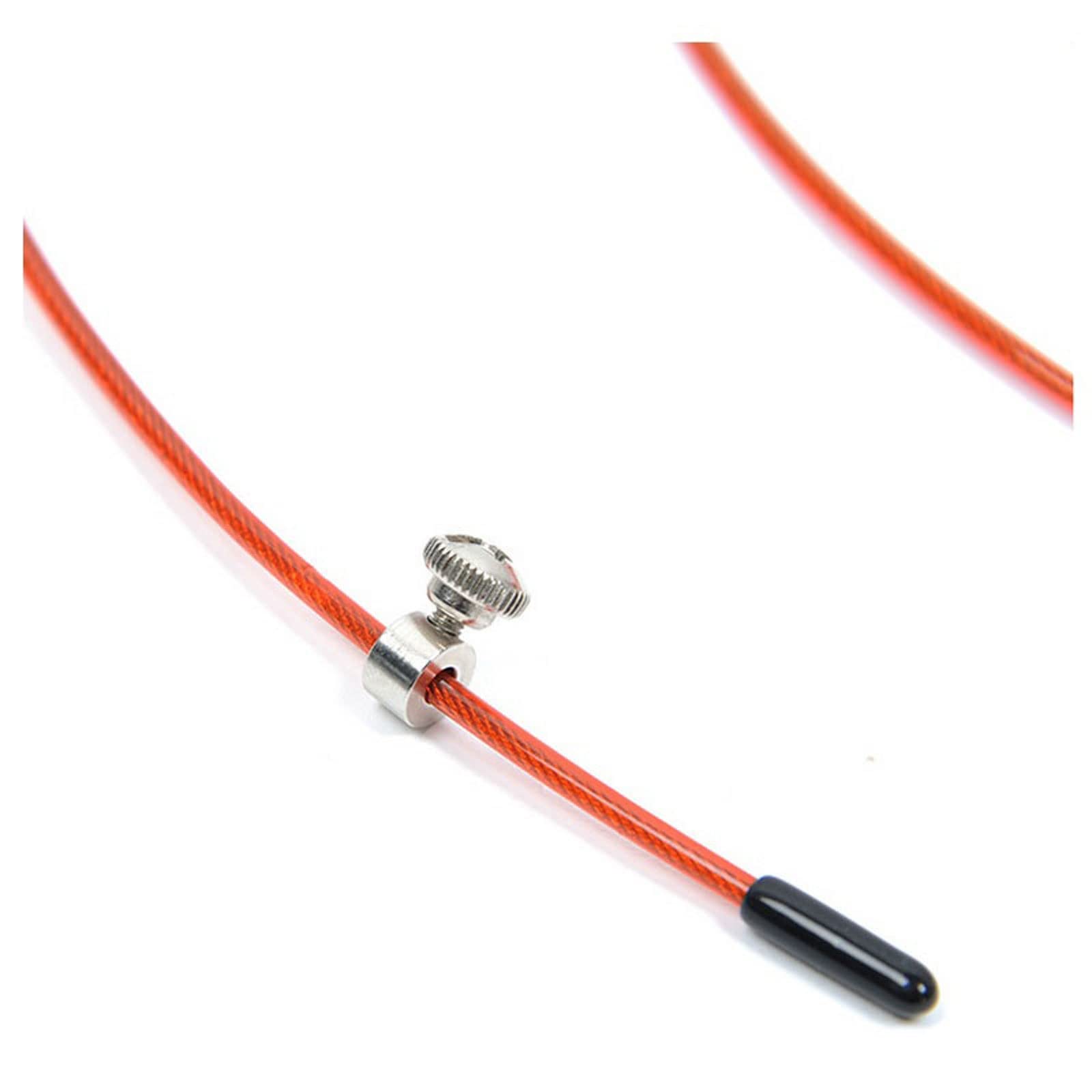 XIANGFATS Cuerda Saltar Speed Jump Rope Professional Men Women Cable de Gimnasio Alimento de Alambre de Acero omitiendo Cuerdas Ajuste de Fitness Cuerdas (Color : Orange)