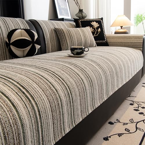 Housse de canapé antidérapante et lavable 110 x 320 cm - 2