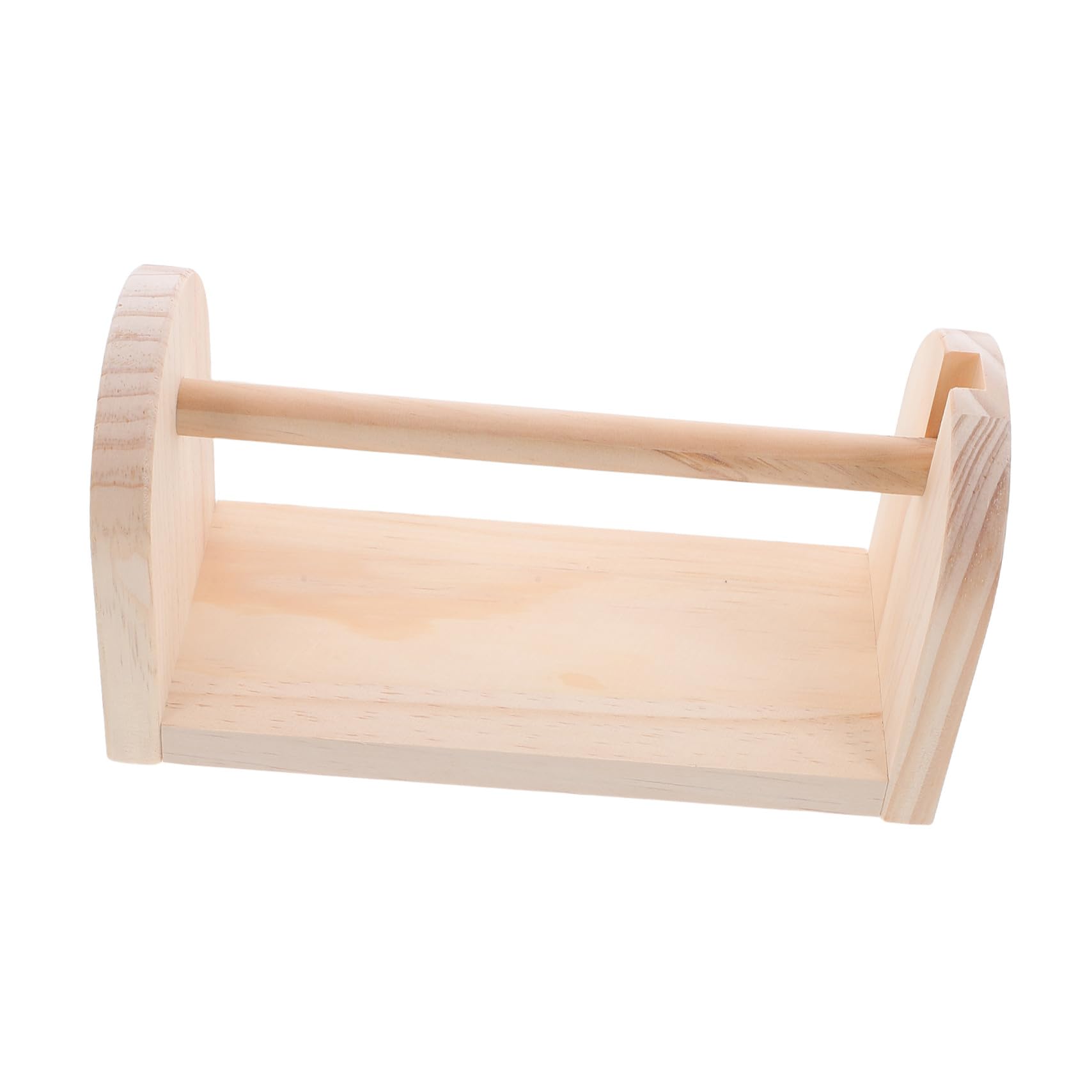 Dispenser Nastro Adesivo in Legno per Scrivania Porta Nastro da Tavolo Stabile e Multifunzionale Supporto per Piccoli e Grandi Organizer per Casa e Ufficio Design Naturale