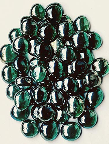 Paushak Boutique Green Shaded Balls Glass Marble Pebbles for Vase Fillers, Glass Gems Stone, Aquarium Fish Tank, Party Decoration (60 Pcs) (B08LDQSLT1) Amazon Price History, Amazon Price Tracker