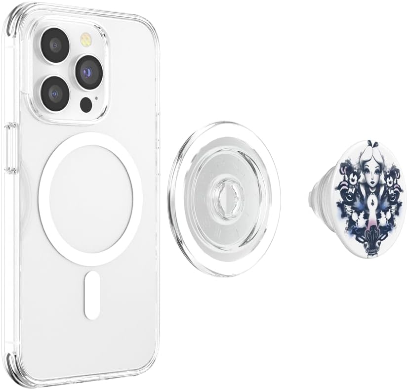 Disney Alice In Wonderland Alice Rorschach Portrait PopSockets MagSafe PopGrip for iPhone