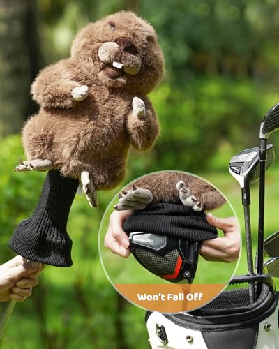 Big Teeth Groundhog Plush Headcover