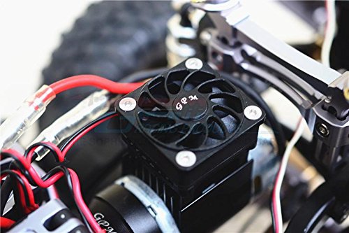 Dissipatore In Alluminio 35mm Con Ventola Di Raffreddamento Per Motori 540 - Adatto Per TRX-4 Trail Defender E TRX-6 Mercedes G63 (Blu) - 2