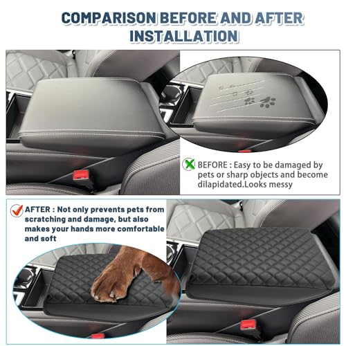 2024-2026 Atlas Cross Sport Armrest Cover for VW Atlas 2026 Accessories Soft & Comfy Thicken Center Console Cover Compatible with 2024 2025 2026 Volkswagen VW Atlas Cross Sport by RUIYA - Used condition - Image 5