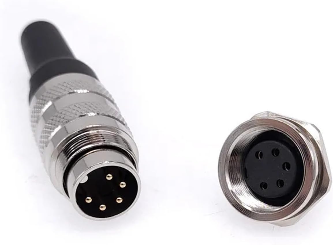 Sensor connector M16 J09 male plug female socket 2/3/4/5/6/7/8Pin(8Pin socket)