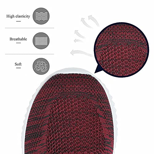 Image of Socviis Mens Slip On Running Shoes Athletic Walking Trainers Lightweight Breathable Mesh Tennis Sneakers